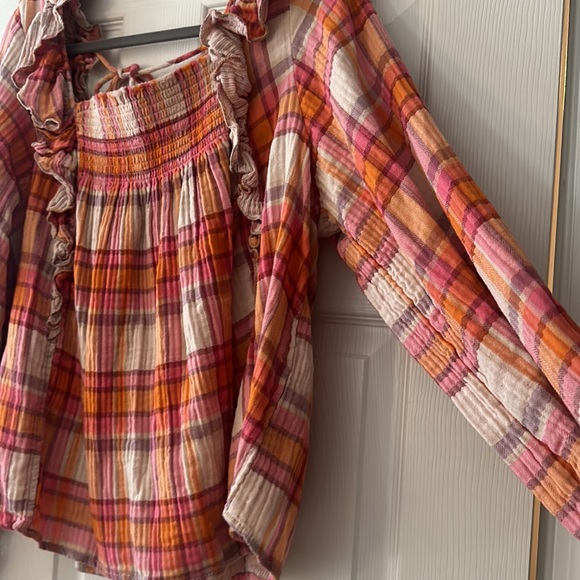 Free People smocked plaid too - Picture 4 of 7